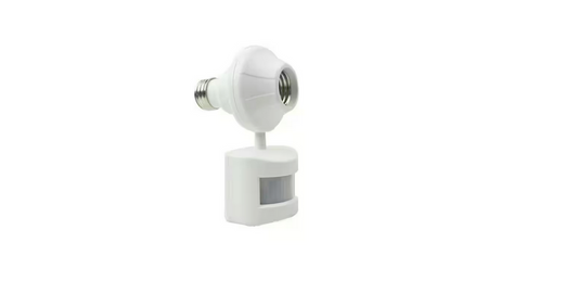 180 Degree Motion Activated Light Socket Control, White - 91001470466