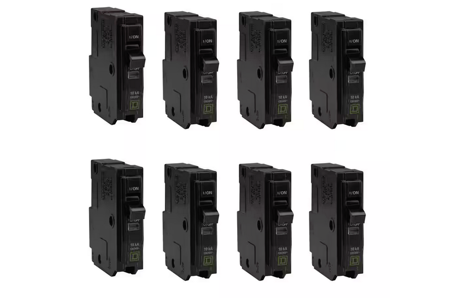 QO 20 Amp Single-Pole Circuit Breaker (8-Pack) - 91003186567