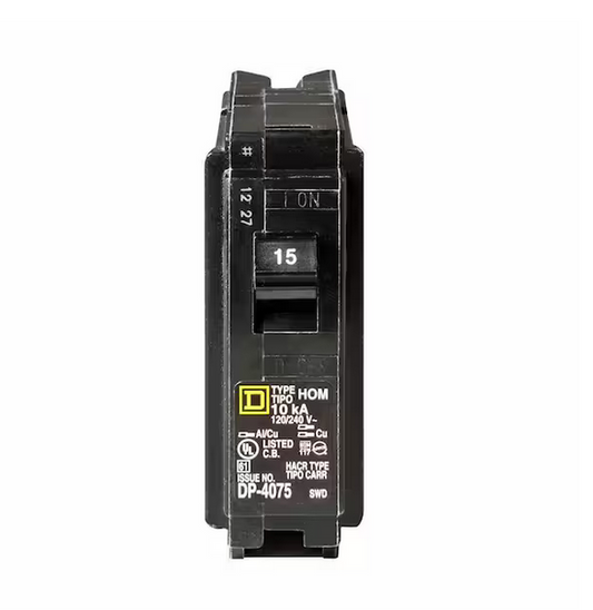 Homeline 15 Amp Single-Pole Circuit Breaker (8-Pack) - 91003186573