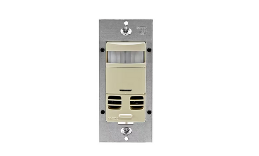 Dual-Relay Multi-Technology Wall Switch Motion Sensor, Ivory