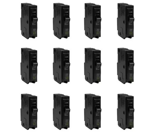 QO 20 Amp Single-Pole Circuit Breaker (12-pack) - 91005370679