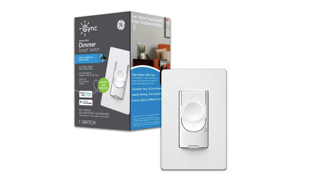 4-Wire Touch Dimmer Smart Switch 1.5 Amp Single-Pole/3-Way Illuminated with Wall Plate - 91008927776
