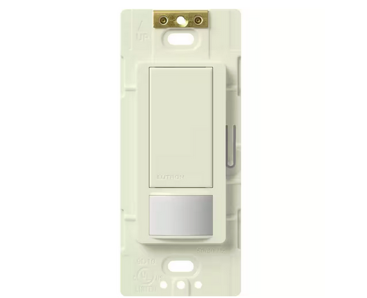 Maestro Vacancy-Only Sensor Switch, 2 Amp/Single-Pole, No Neutral Required, Biscuit (MS-VPS2-BI)