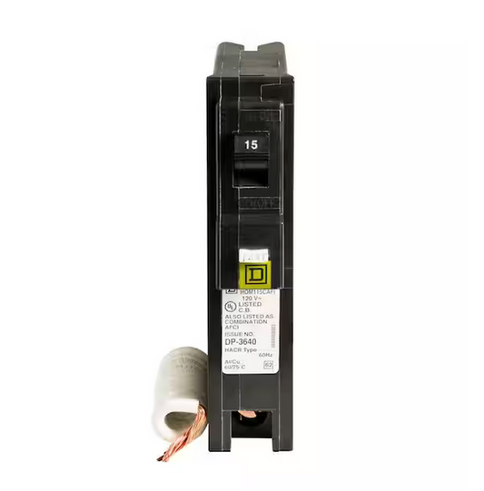 Homeline 15 Amp Single-Pole Combination Arc Fault Circuit Breaker (9-pack) - 91005370688