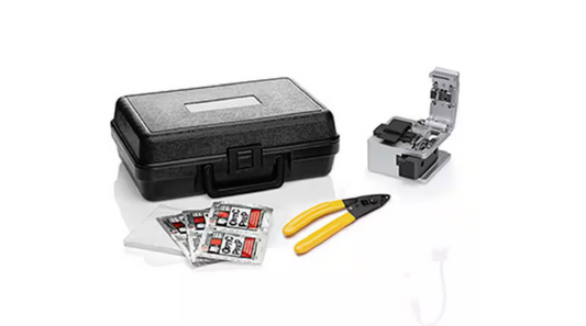 FastCAM Connector Opt-X Tool Kit: Opt-X Fiber Cleaver, Buffer Removal Tool, Lint-Free Wipes, Alcohol Moistened Wipes