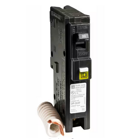 Homeline 20 Amp Single-Pole Combination Arc Fault Circuit Breaker(HOM120CAFIC) - 9251528