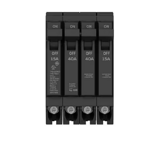 Q-Line 2-15 Amp Single-Pole 1-40 Amp Double-Pole Quad 120/240-Volts Circuit Breaker - 91010913177