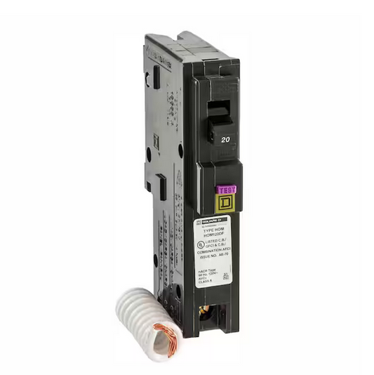 Homeline 20 Amp Single-Pole Dual Function (CAFCI and GFCI) Circuit Breaker (4-Pack) - 91009471746