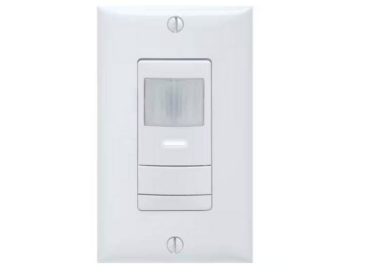Dual Detection Occupancy 1-Pole Wall Switch Sensor - Ivory - 91000974775