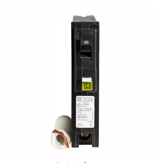 Homeline 20 Amp Single-Pole Combination Arc Fault Circuit Breaker (6-Pack) - 91001553441