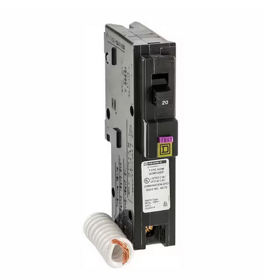 Homeline 20 Amp Single-Pole Dual Function (CAFCI and GFCI) Circuit Breaker (6-Pack) - 91001553453