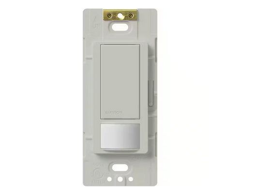 Maestro Vacancy-Only Sensor Switch, 2 Amp/Single-Pole, No Neutral Required, Palladium (MS-VPS2-PD)