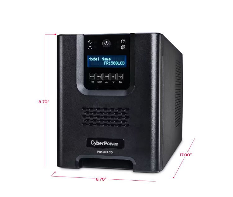 1500VA 120-Volt 8-Outlet UPS Battery Backup