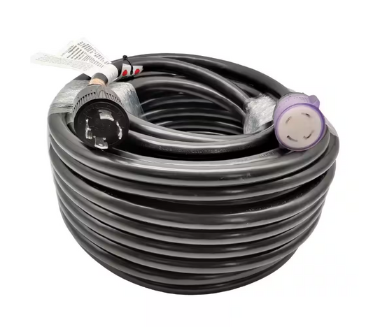 100 ft. 10/4 NEMA L14-30 Generator Extension Cord (NEMA L14-30P to L14-30R with Lighted) UL Listed - 91006382768