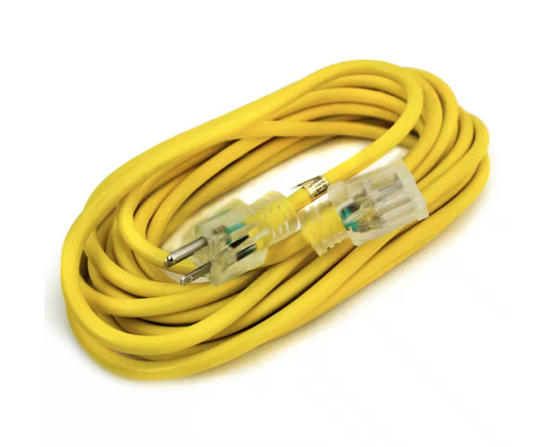 25 ft. 10/3-Gauge Electric Extension Power Cord Cable Indoor Outdoor