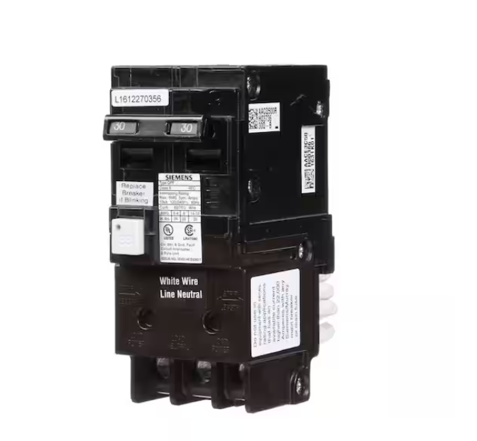 30 Amp Double Pole Type QPF2 GFCI Circuit Breaker - 91006026749