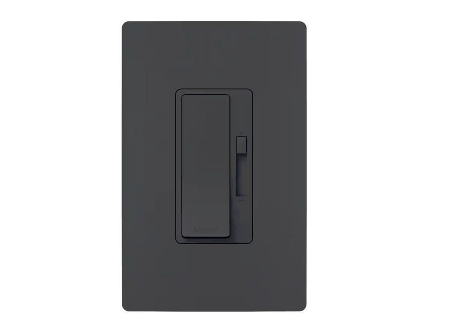 radiant 150-Watt Single-Pole/3-Way LED Advanced Decorator Rocker Dimmer with Wall Plate, Graphite - 91010854180