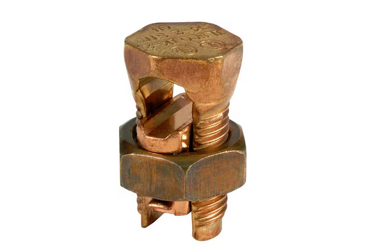 Copper Split Bolt Connector, Conductor Range for Equal Main and Tap 8-16 (3-Pack) - 91006426855