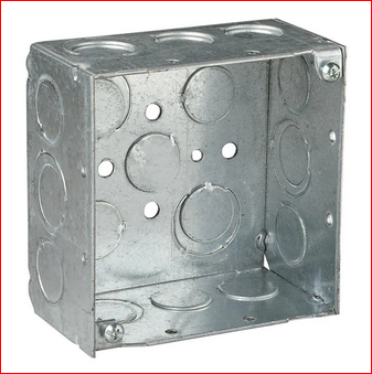 4 in. 30.3 cu. in. Metallic Square Box - 9434981