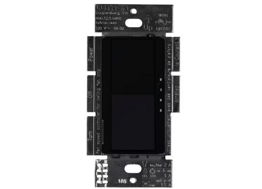 Diva 3-Speed Fan Control and Light Switch, Single-Pole/3-Way, 1.5A Fan/1A LED, Black (DVFSQ-LF-BL)