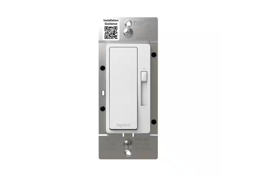 radiant 150-Watt Single-Pole/3-Way LED Advanced Decorator Rocker Dimmer, White - 91010879926