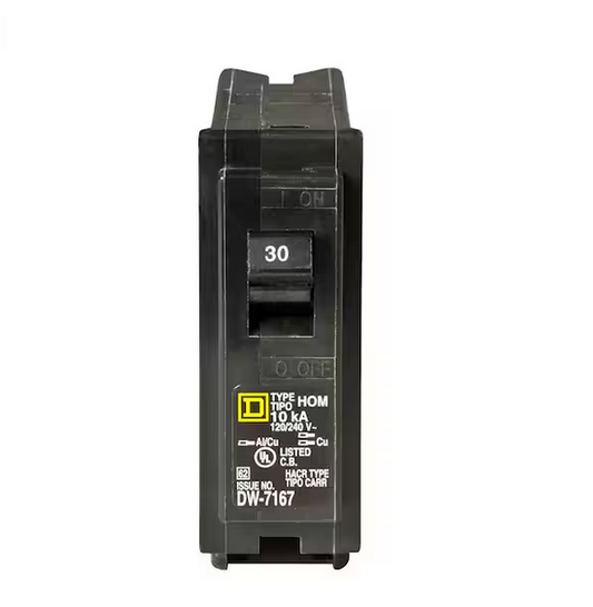 Homeline 30 Amp Single-Pole Circuit Breaker(HOM130CP) - 9576395