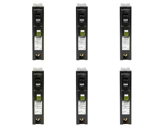 Homeline 20 Amp Single-Pole Plug-On Neutral Combination Arc Fault Circuit Breaker (6-Pack) - 91001553440