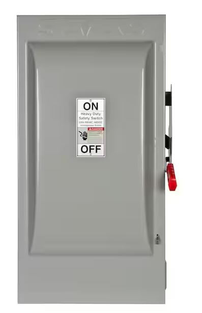 Heavy Duty 200 Amp 600-Volt 3-Pole Indoor Fusible Safety Switch