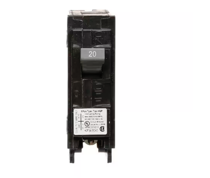 20 Amp 1-Pole 65 kA Type HQP Circuit Breaker