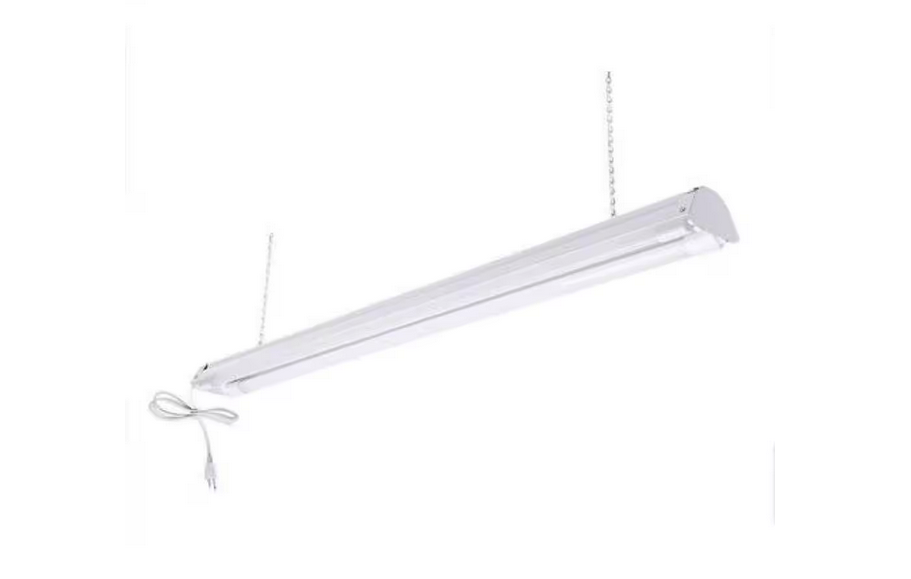 4 ft. 50-Watt T8/T12 White LED Shop Light High Output 5000K (LED Tubes Included) - 91010375929