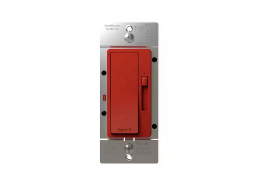 radiant 150-Watt Single-Pole/3-Way LED Advanced Decorator Rocker Dimmer, Red - 91010879819