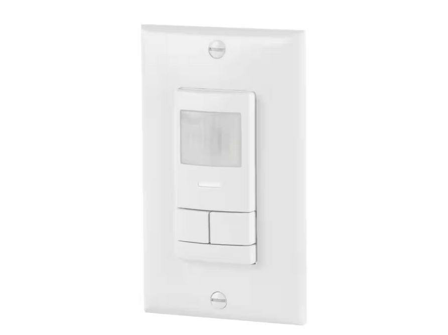 Dual Detection Occupancy 2-Pole Wall Switch Sensor - White - 91000974774