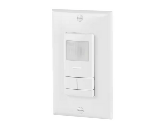 Dual Detection Occupancy 2-Pole Wall Switch Sensor - White - 91000974774