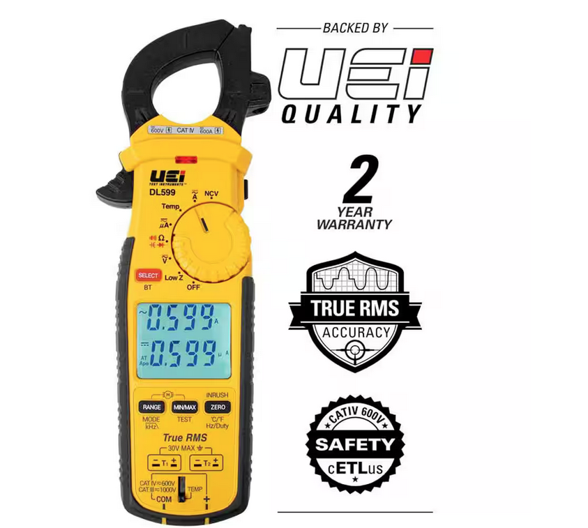 Wireless TRMS Clamp Meter with 3-Phase and Imbalance Motor Tests - 91008347101