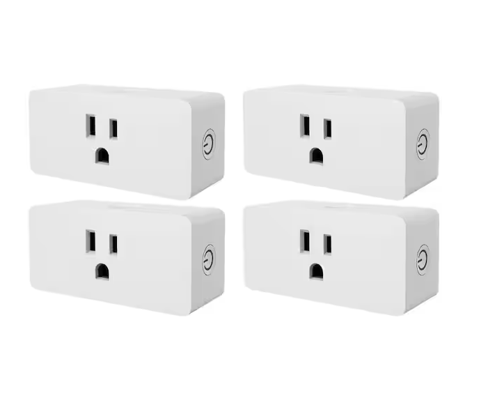 Wi-Fi Smart Socket Voice and App Control Smart Plug 4 ct - 91010014171