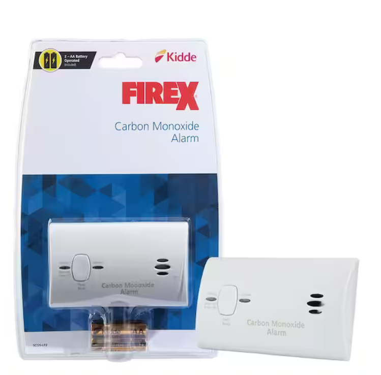 Firex Carbon Monoxide Detector, Battery Operated, CO Detector - 9184804