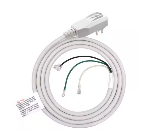 7.5 ft. 120V 13Amp 1560W LCDI Power Cord Plug for Air Conditioner,Leakage Current Detection Interrupter Replacement,Gray - 91006230189