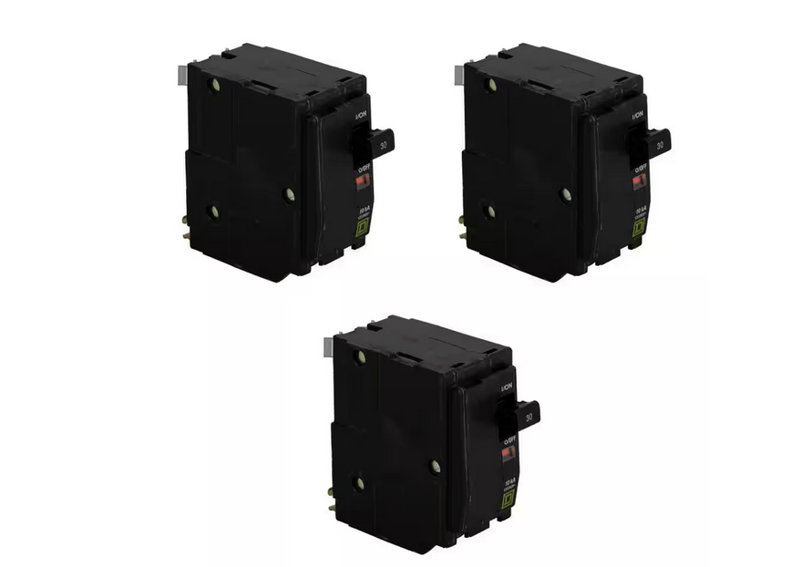 QO 30 Amp 2-Pole Circuit Breaker (3-Pack)