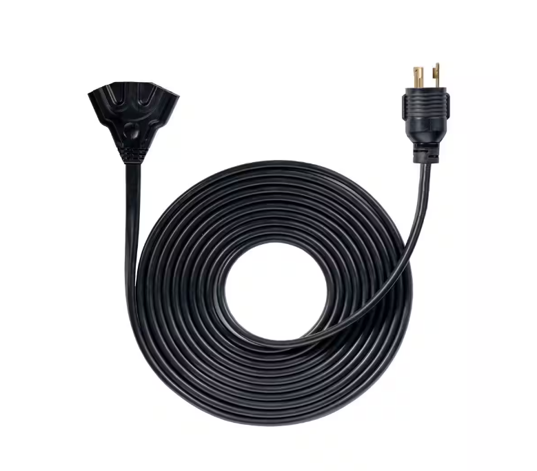 25 ft. 30 Amp 120-Volt L5-30P to (3X) 5-20R Generator Cord - 91004147884