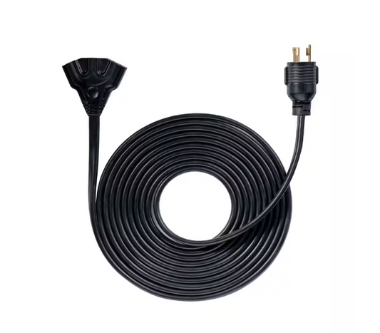 25 ft. 30 Amp 120-Volt L5-30P to (3X) 5-20R Generator Cord - 91004147884