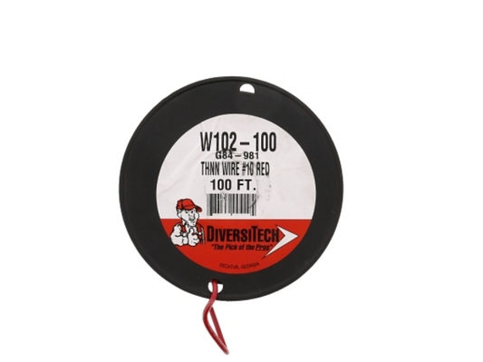 Stranded Copper THHN Wire 8GA 600V Red 100' - 978663