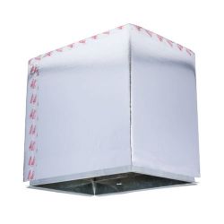 Ductboard Plenum with Cap 24" x 20" x 24" OD 1" L-Metal - 914263