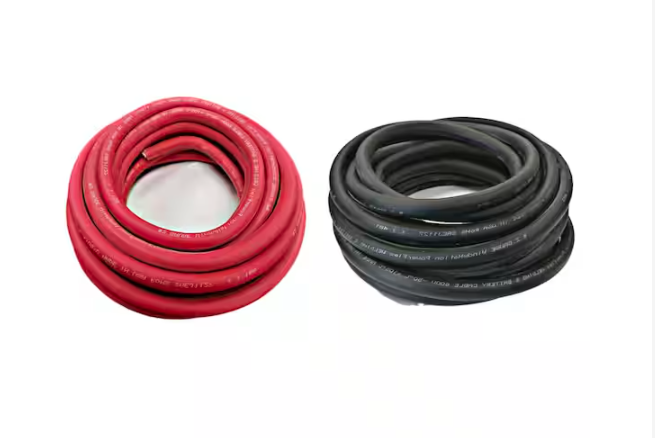 2-0 Gauge 5 ft. Black/5 ft. Red Welding Cable (1 Pair) - 91007417991