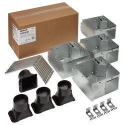 Bath Ventilation Fan Housing Kit with Flange for A80 Series - 970421