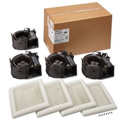 Bath Ventilation Fan Finish Kit Ceiling Mount 80 CFM 4" Duct 1.5 Sones - 970420