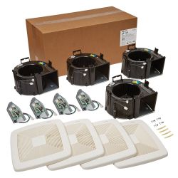 Bath Ventilation Fan Finish Kit Ceiling Mount 110 CFM 6" Duct 0.3 Sones - 975210