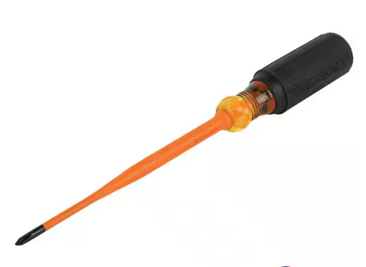 #1 Phillips, 6 in. Slim-Tip 1000-Volt Insulated Screwdriver - 91011004929