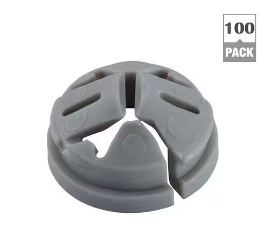 3/8 in. - 1/2 in. Knockout Non-Metallic Push-In Connector (100-Pack) - 9292455