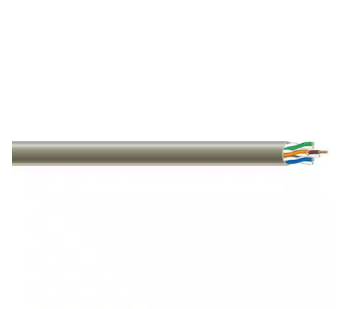 500 ft. Gray 24/4 Solid CU CAT5e CMR (Riser) Data Cable - 91005649530