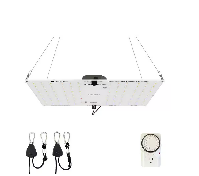 200-Watt Equivalent White Light Full Spectrum LED Plant Grow Light Fixture - 91004567725